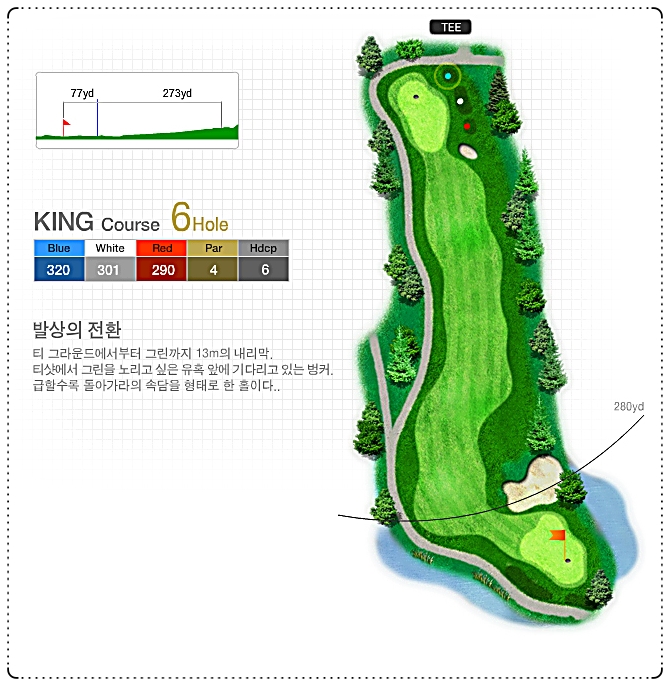 안강레전드CC 킹 코스 6번 홀