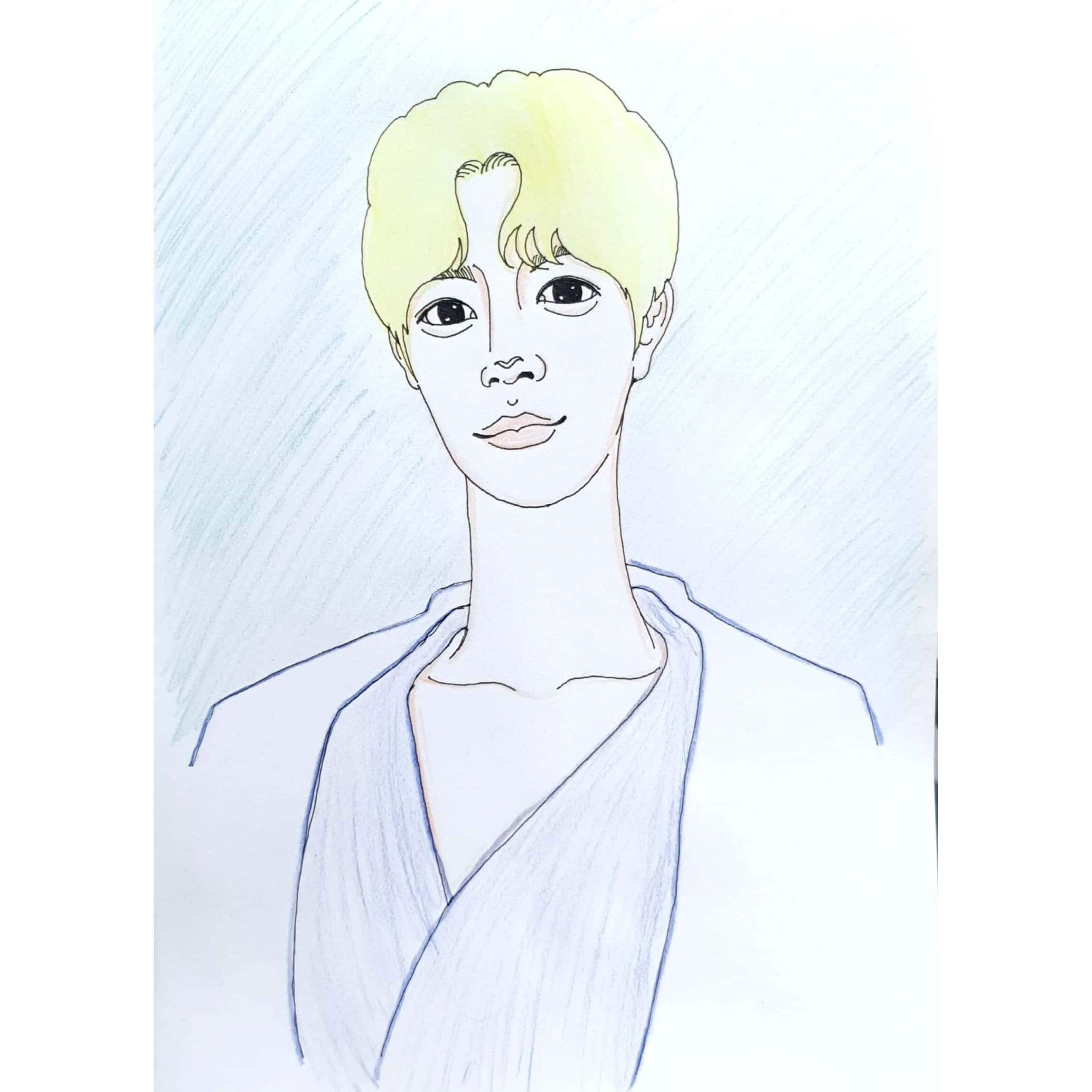  Eye Contact 눈맞춤 / 일러스트 그림 드로잉 / 인물화 그리기