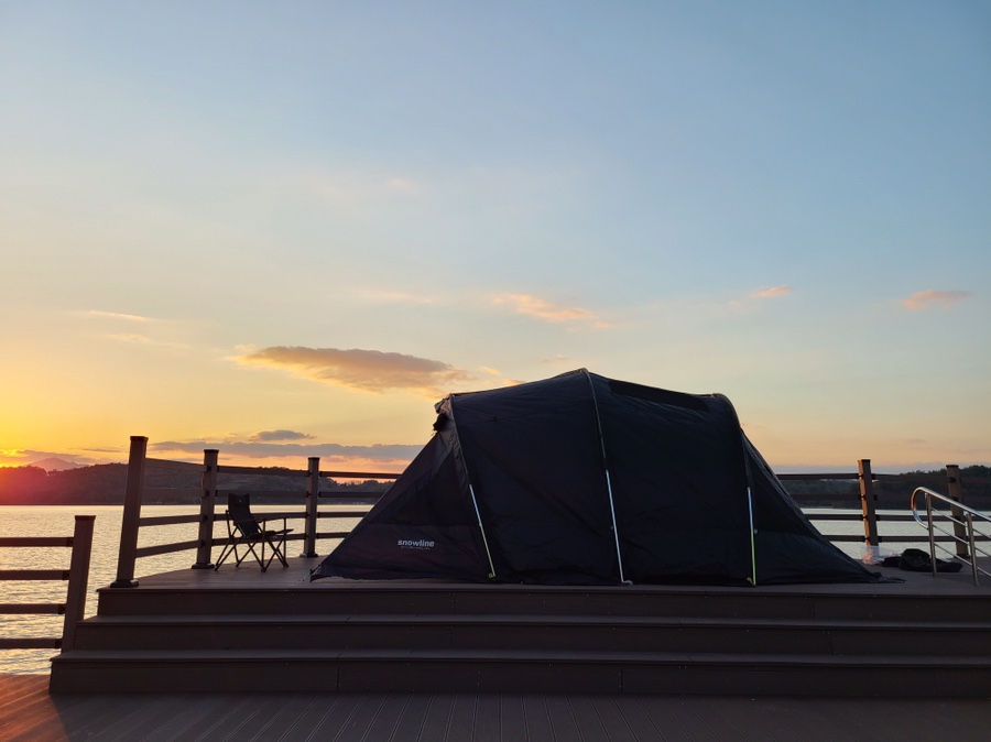 스노우 라인 새턴 쉘터 우리의 첫 텐트! 15