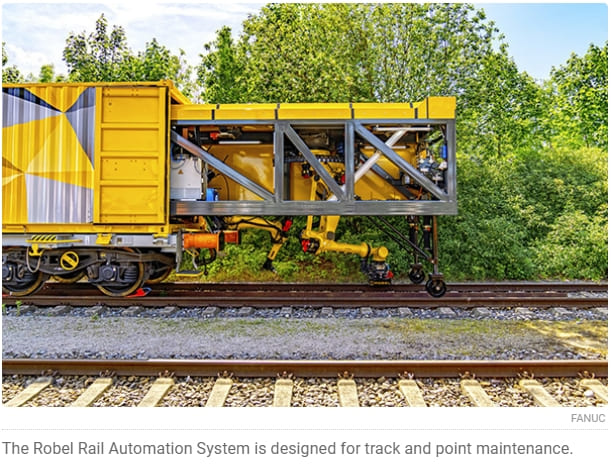 독일, FANUC 로봇 사용 철도 선로 보수 Robel Rail Automation Uses FANUC Robots to Repair Railway Lines