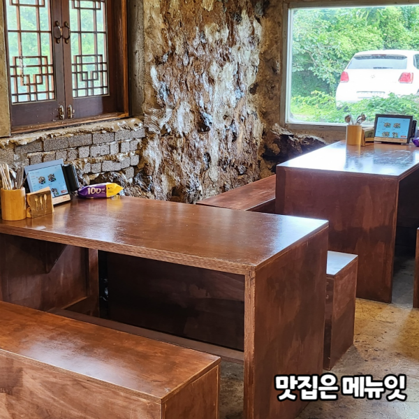  회춘 제주함덕점 한식집 테이블오더 메뉴잇 설치 사례