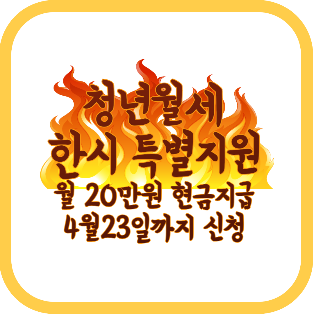  청년월세지원 안정적인 미래를 위한 디딤돌