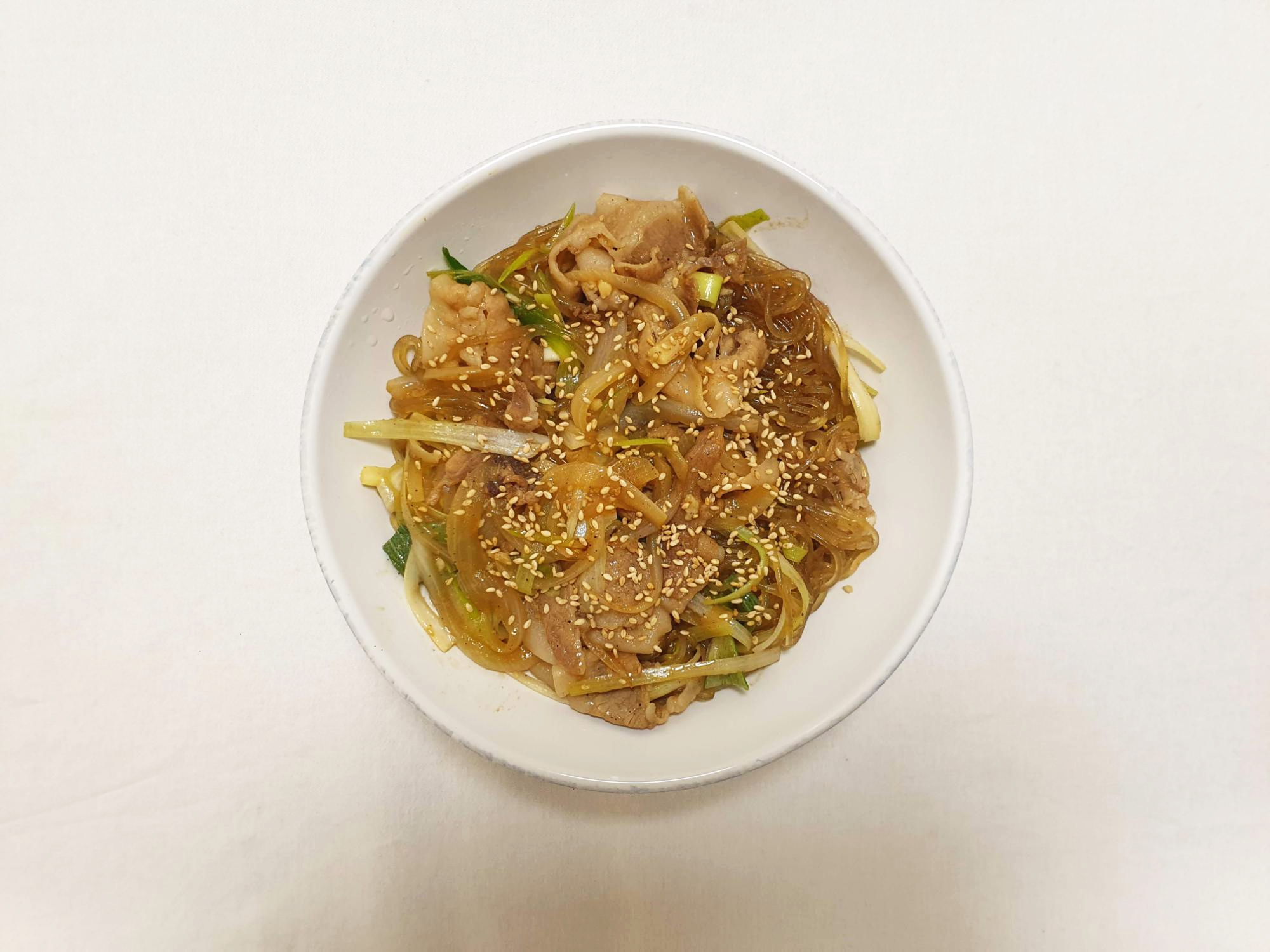  간단한 당면요리 대패삼겹살 간장 당면볶음 맛있게 만들기