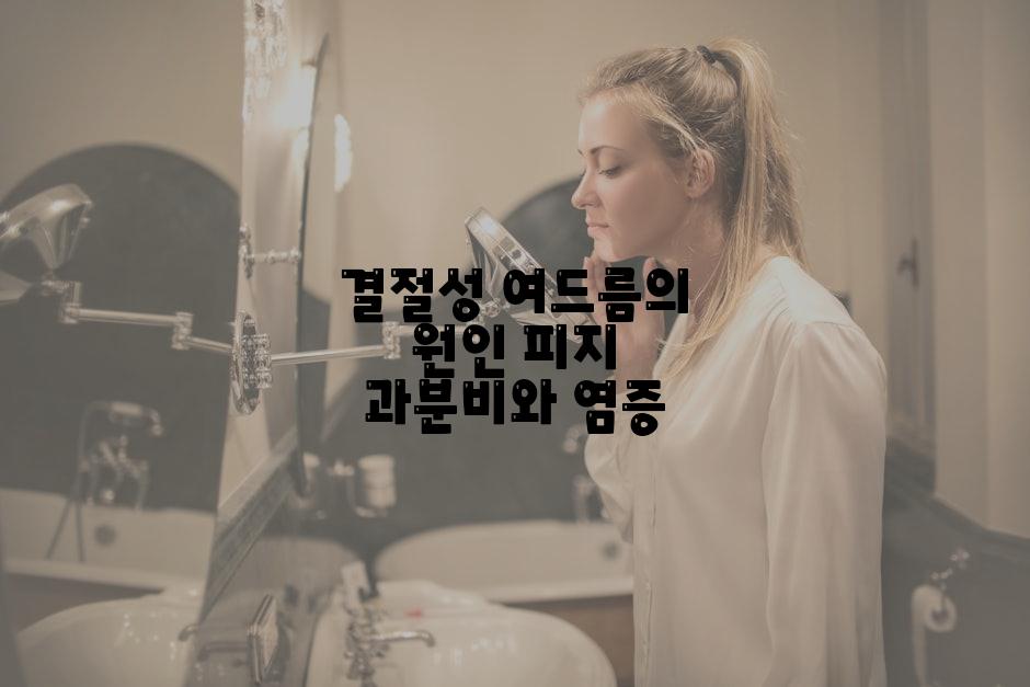 결절성 여드름의 원인 피지 과분비와 염증