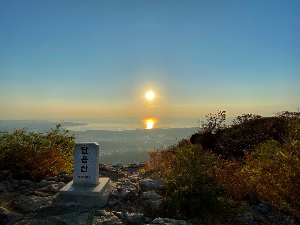 달음산 정상의 모습