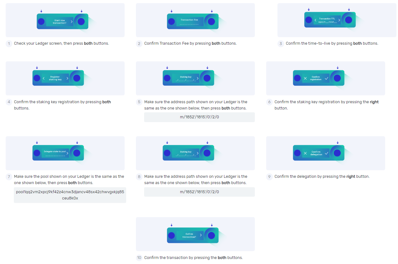 나노렛저 지갑에서 컨펌하기 nano ledger wallet confirm