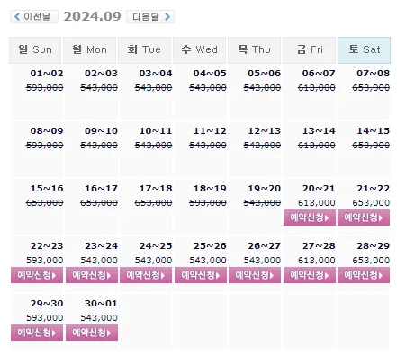 블루원상주cc 예약: 1박 2일 골프 패키지 가격 (ft.날씨) (9월 20일 기준)