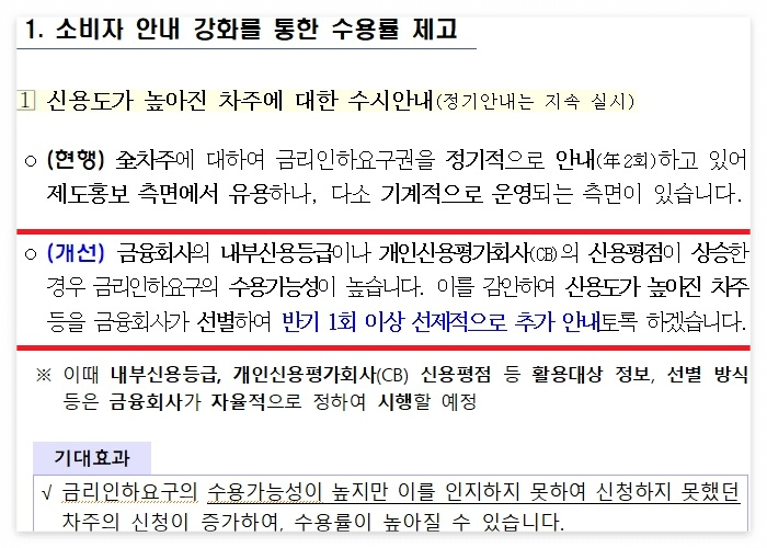 요금 인하 신청