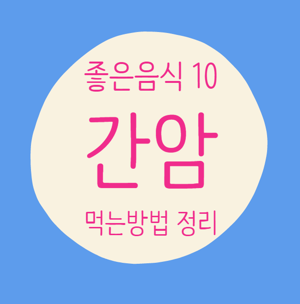  간암 증상 및 좋은 음식 10가지 정리와 먹는 방법!