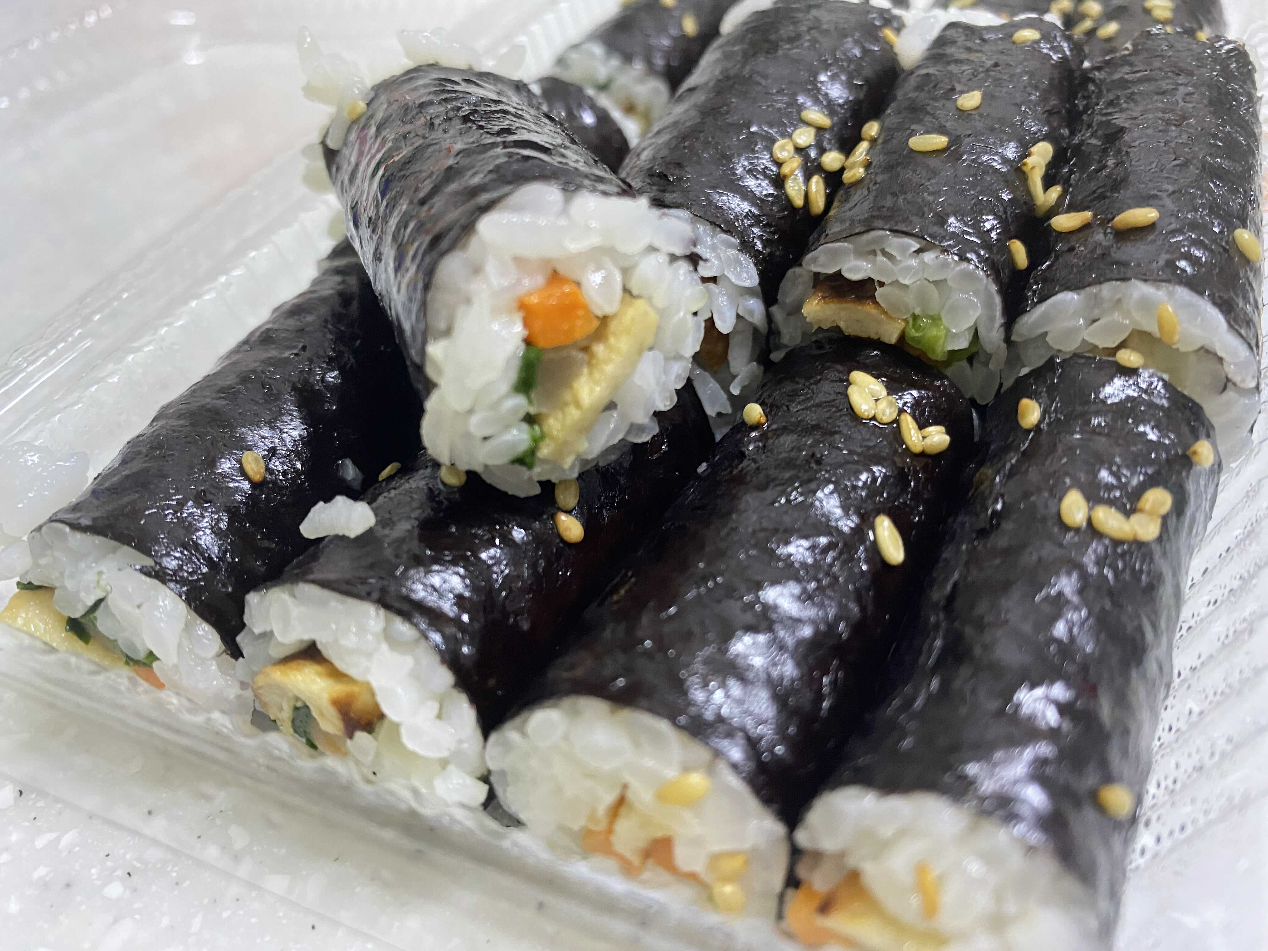  춘천 왕짱구 팔호광장점 포장 후기 [꼬마김밥, 고기만두,김치만두]