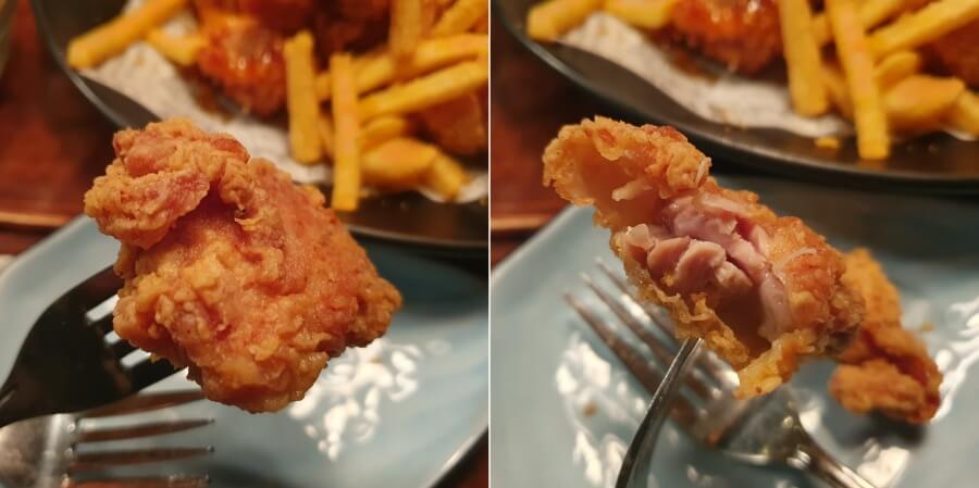 후라이드-치킨-살코기