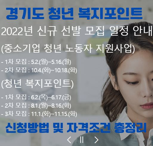  경기도 청년 복지 포인트 신청 대상과 자격 조건 및 방법 총 정리