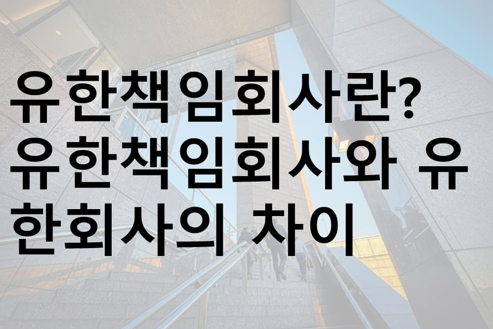 유한책임회사, 유한책임회사 장점, 유한책임회사 단점, 유한회사, 유한책임회사 차이, LLC, 유한책임회사 설립, 스타트업 법인