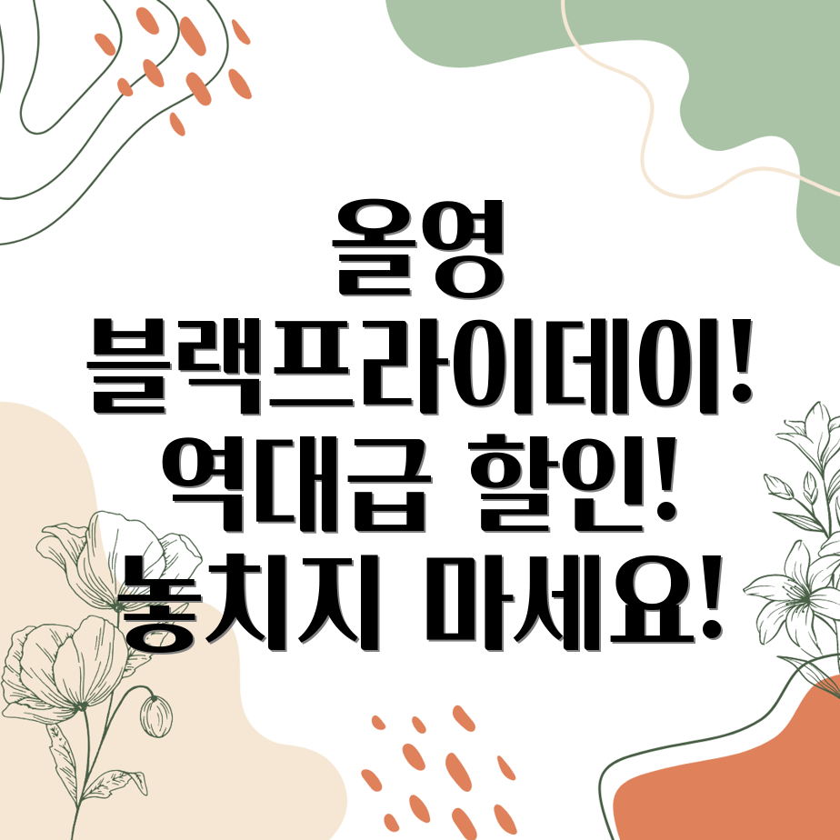 올리브영 블랙프라이데이