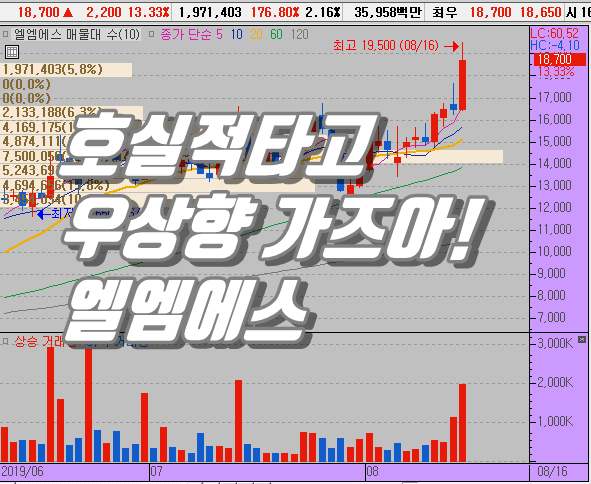  엘엠에스주가는 실적과테마를 타고