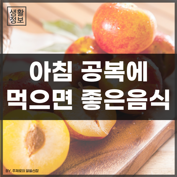 아침 공복에 먹으면 좋은음식 5가지