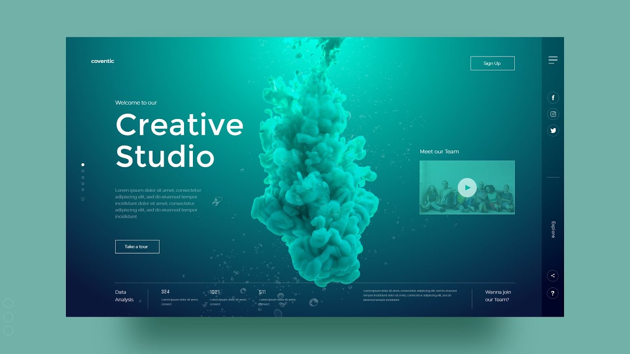  Adobe XD의 웹 디자인