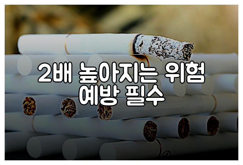 2배 높아지는 위험 예방 필수