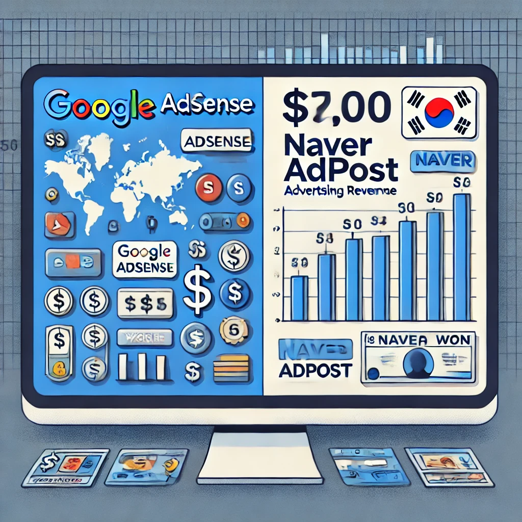 구글 애드센스 vs 네이버 애드포스트: 광고 수익 비교 분석 : 블로거를 위한 광고 수익 최적화 가이드 광고 수익은 어디서 더 높을까?
