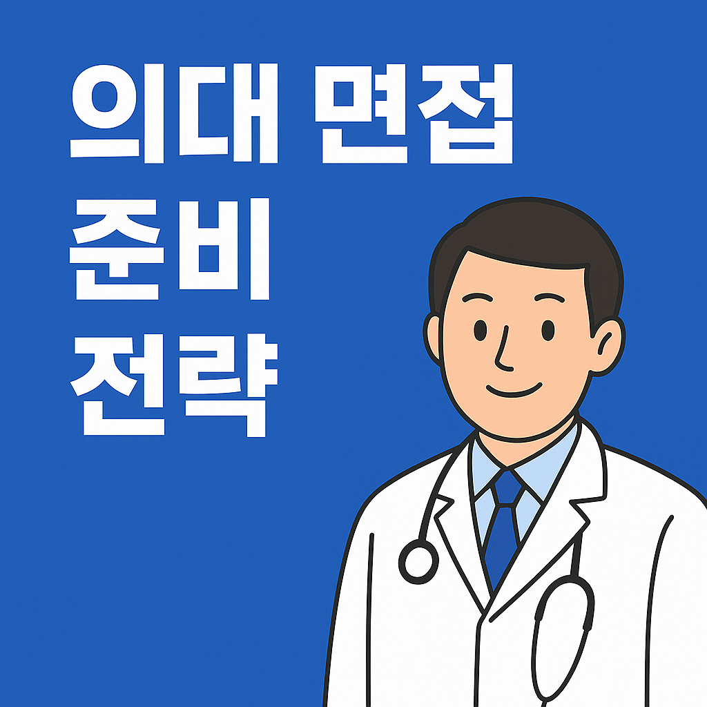 의대 면접 준비 전략, 3단계로 완성! 실전 합격률을 높이는 체계적 접근