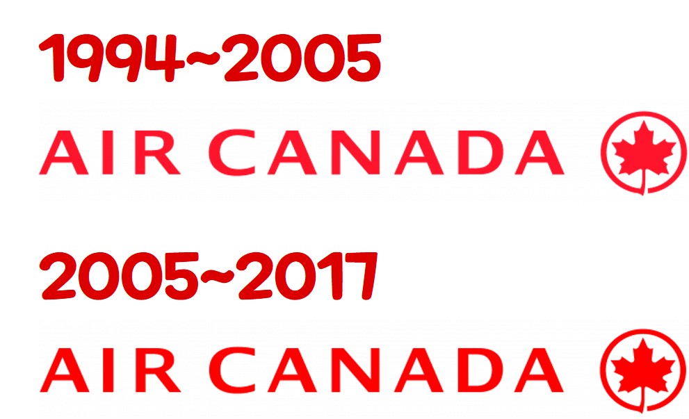 1994년-2017년-과거-에어캐나다-사용-로고