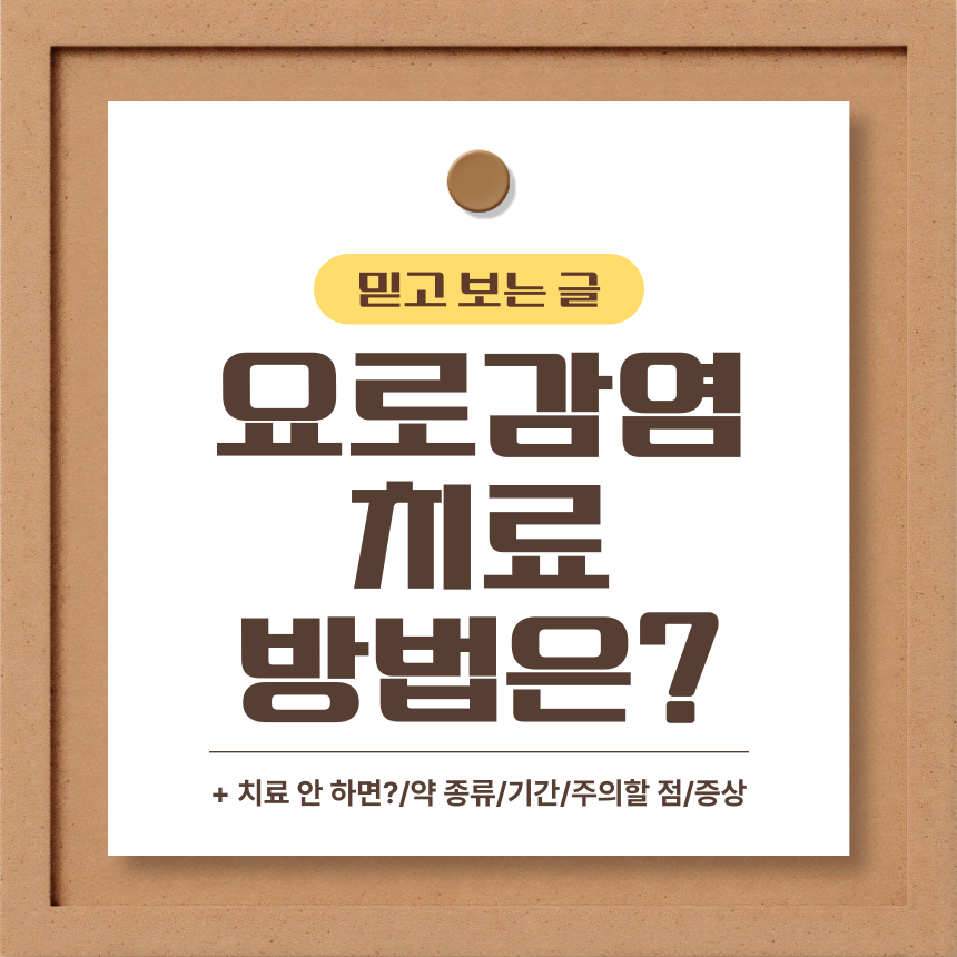 요로감염 치료 방법
