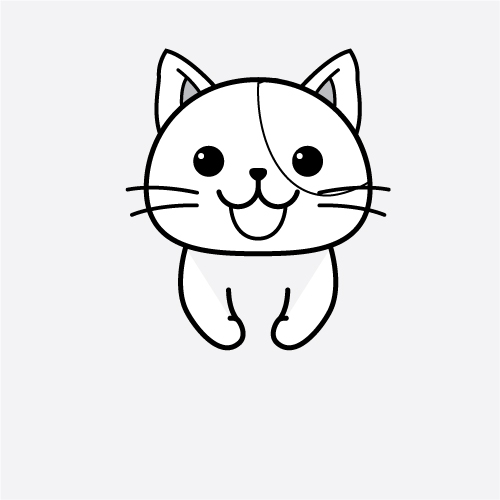 고양이 그림 그리기 색칠공부를 위한 캐릭터 그리기 도안 다운받기