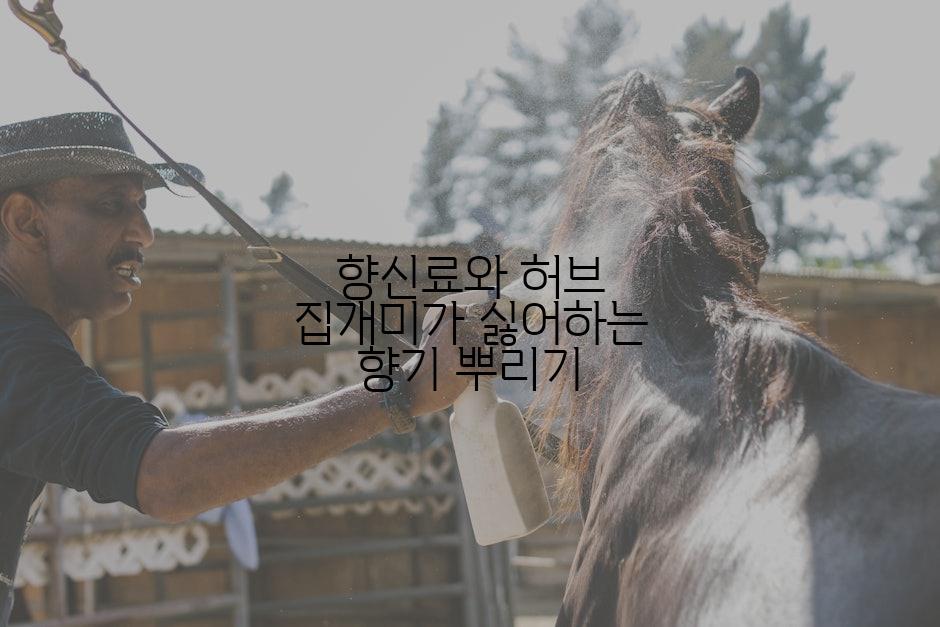 향신료와 허브 집개미가 싫어하는 향기 뿌리기