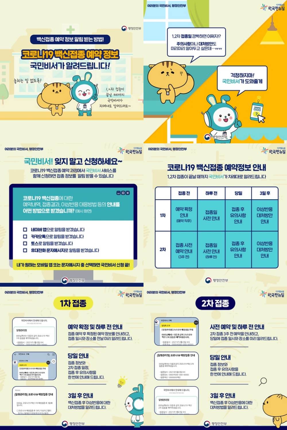  국민비서로 편하게 백신접종 알림받는 방법