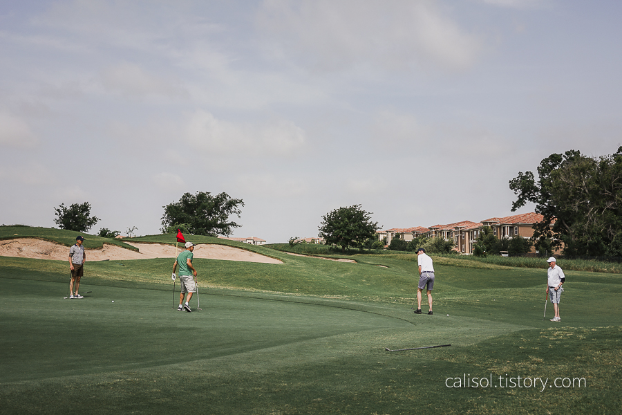 미국인 가족 텍사스 골프 라운딩 경기 WestRidge Golf Course