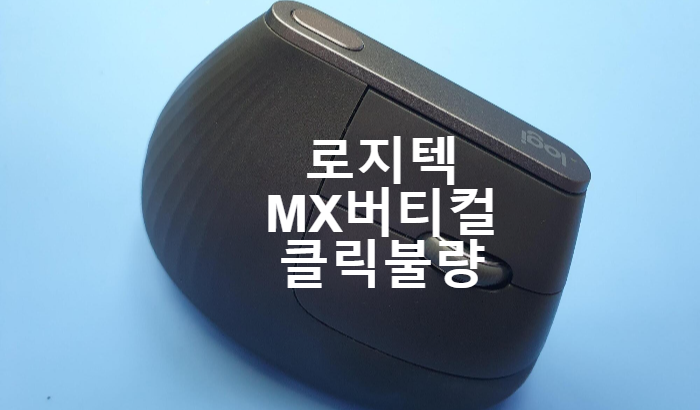  클릭오류로 서울 관악구 에서 택배로 보내온 로지텍 mx 버티컬 마우스 수리