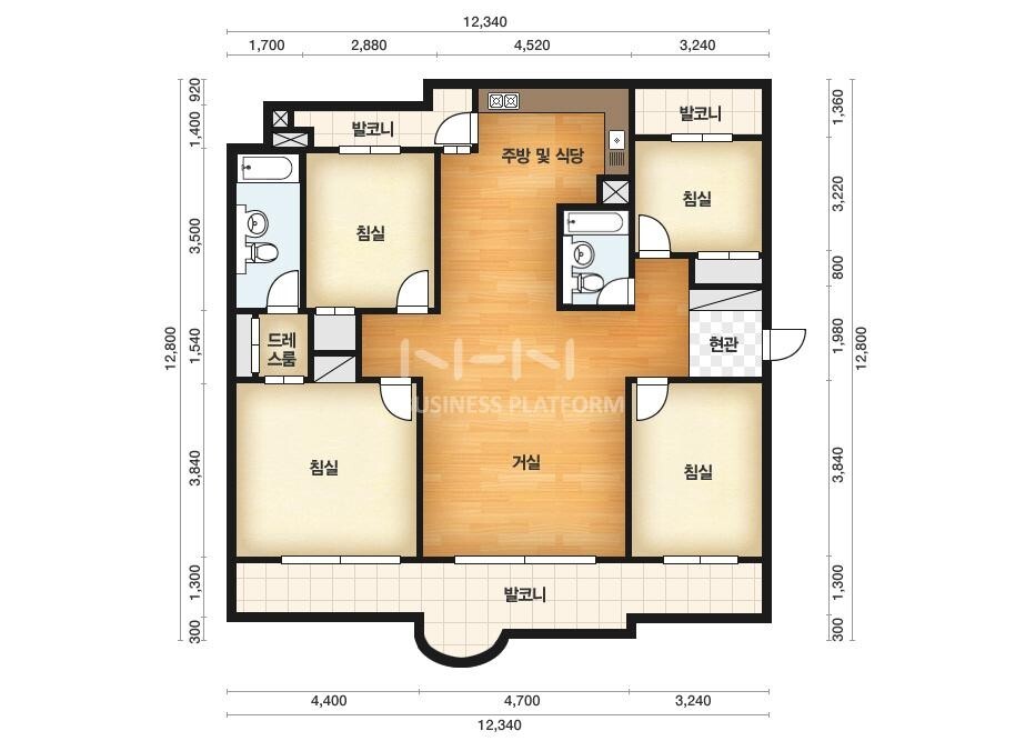 권선 대림 아파트 분석정보-주택형안내-44평