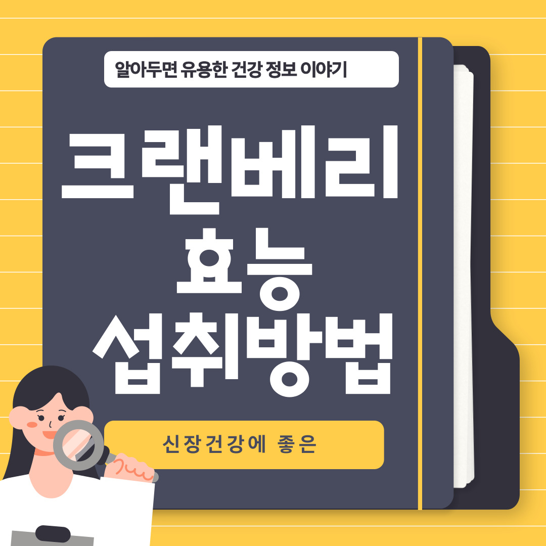 신장 건강에 좋은 크랜베리, 효과와 올바른 섭취방법 알아보기