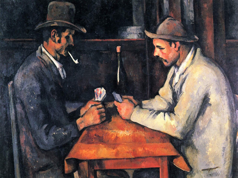 『카드놀이 하는 사람들 (The Card Players)』, 폴 세잔.