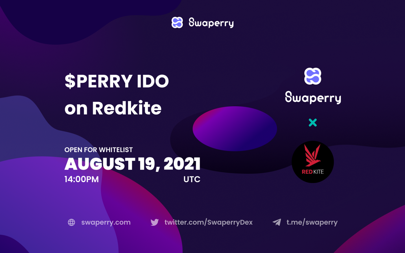  Swaperry, Redkite Launchpad를 위한 $PERRY IDO 화이트리스트 관련 소식 발표