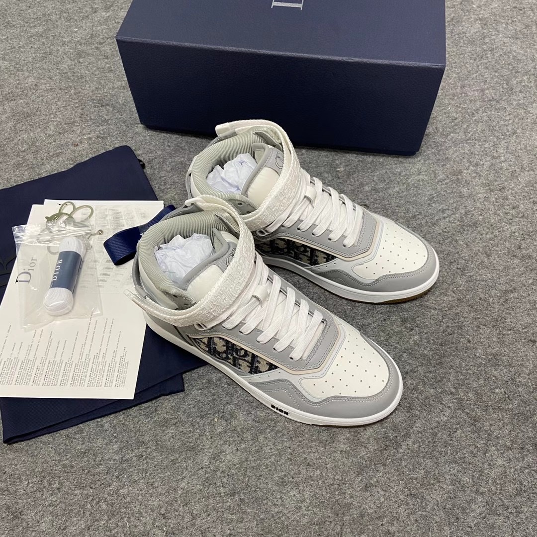  [DIOR] 디올 오블리크 B27 하이탑 스니커즈 3SH132ZIR_H165