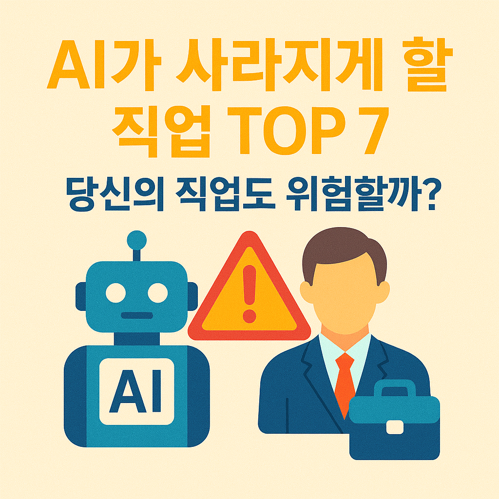 AI가 사라지게 할 직업 TOP 7, 당신의 직업도 위험할까?