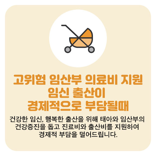 고위험 임산부 의료비 지원