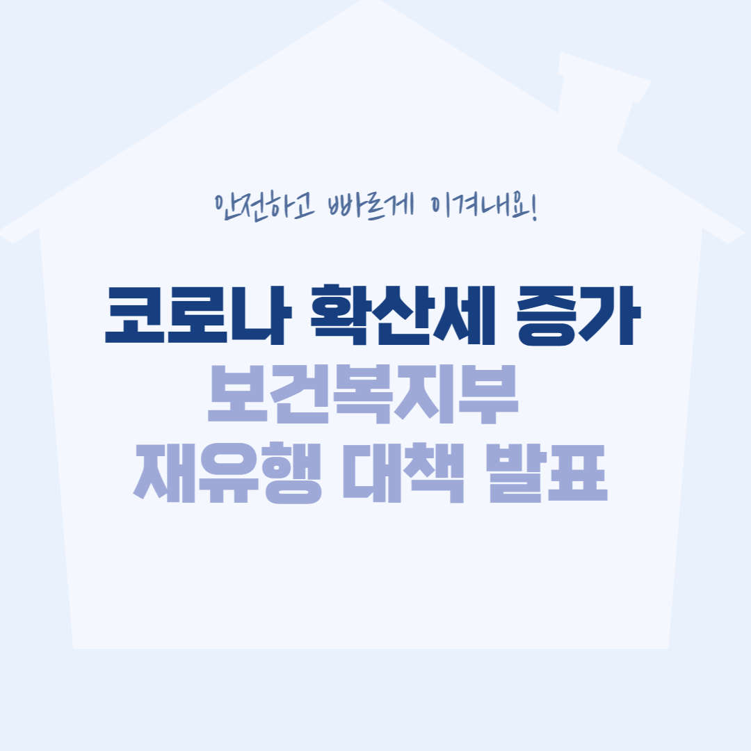  [7월 20일] 코로나 재유행 대책 발표 정리 및 현황