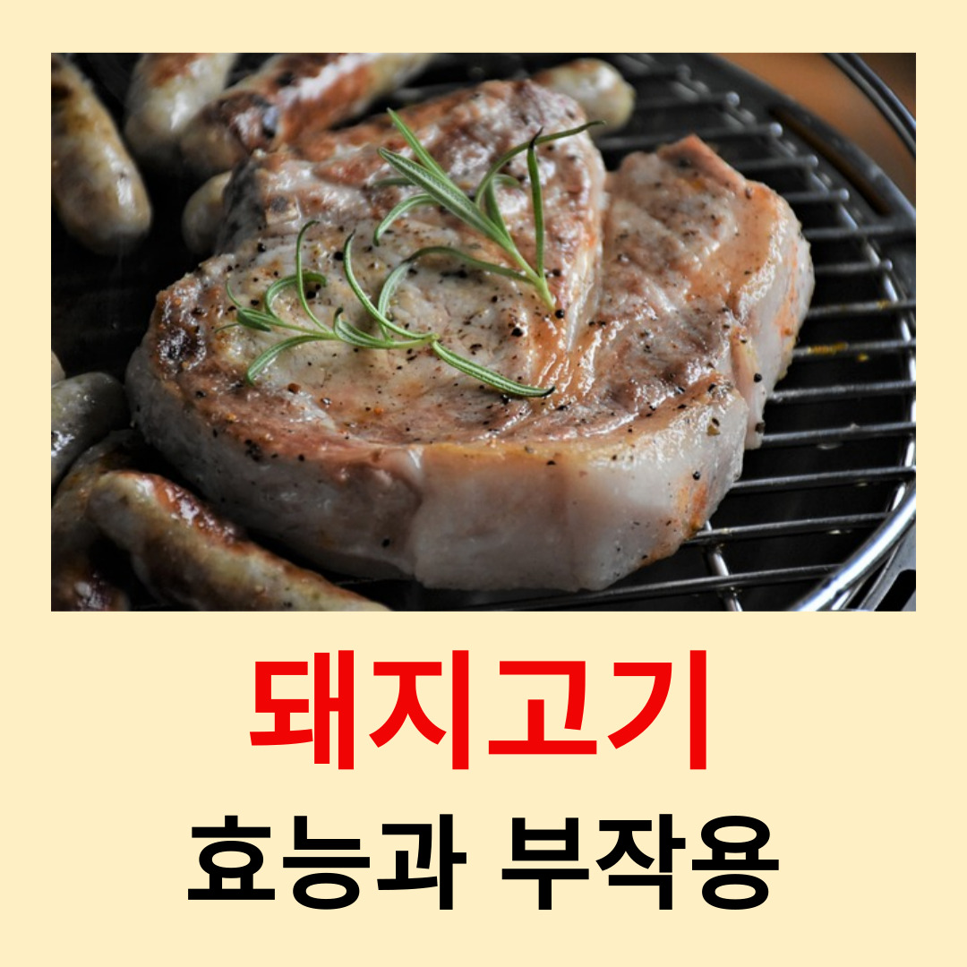 돼지고기 효능, 부작용, 노화 방지, 성장 및 발달, 돼지고기 부위별 영양