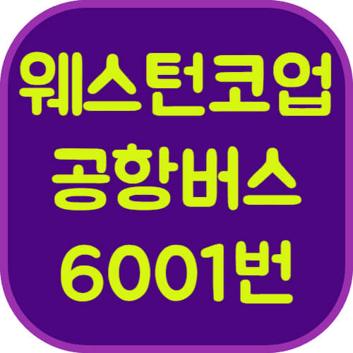 웨스턴코업-6001번-공항버스-이미지