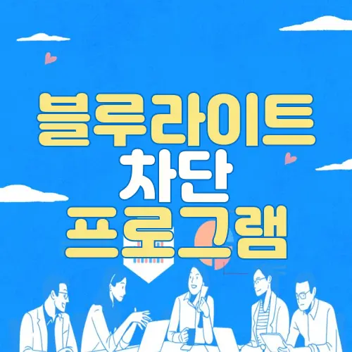 블루라이트 차단 프로그램