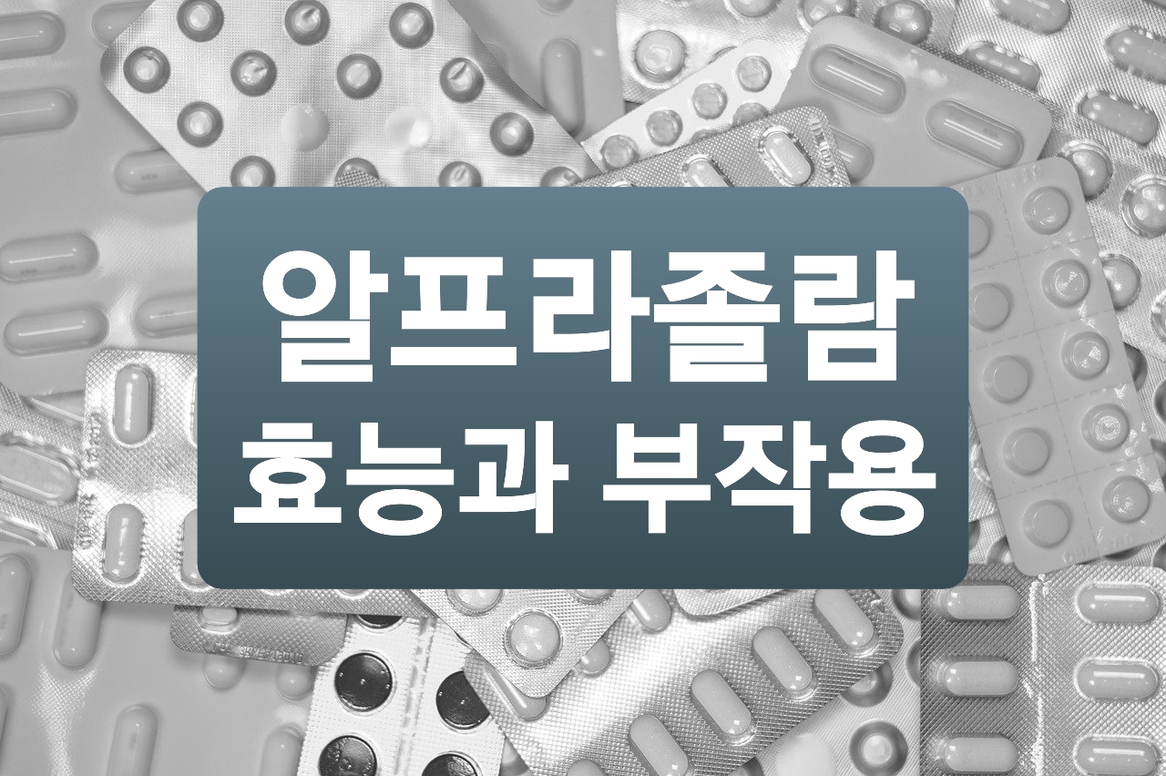  알프라졸람(alprazolam) 효능과 부작용