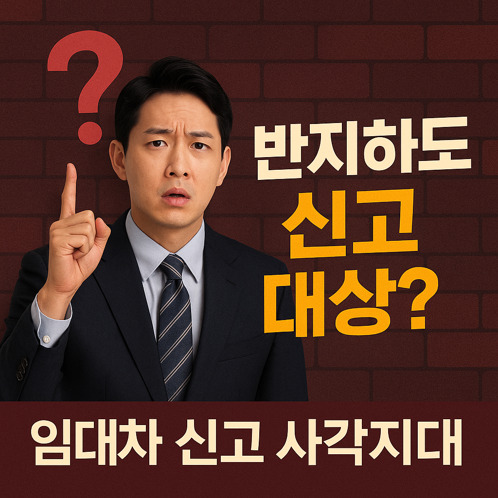 임대차 신고제, 소형 빌라나 반지하도 신고 대상일까?