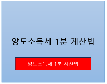 양도소득세 1분 계산법