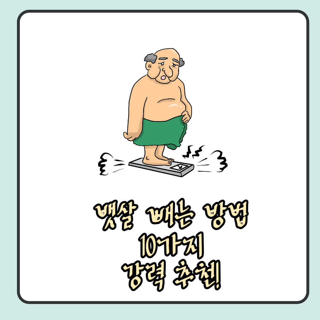  뱃살 빼는 방법 10가지 추천! : 여러분도 뺄 수 있어요.
