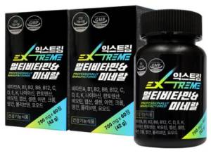 익스트림 멀티비타민&미네랄 700mg&#44; 60정&#44; 2개