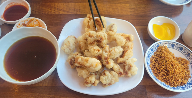 범가마늘후레이크 탕수육세트