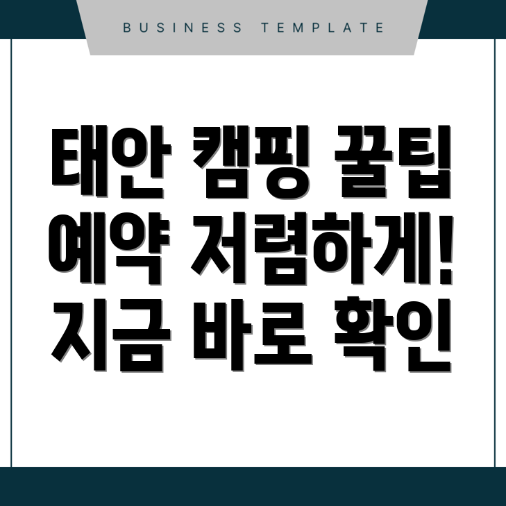 태안군 캠핑장