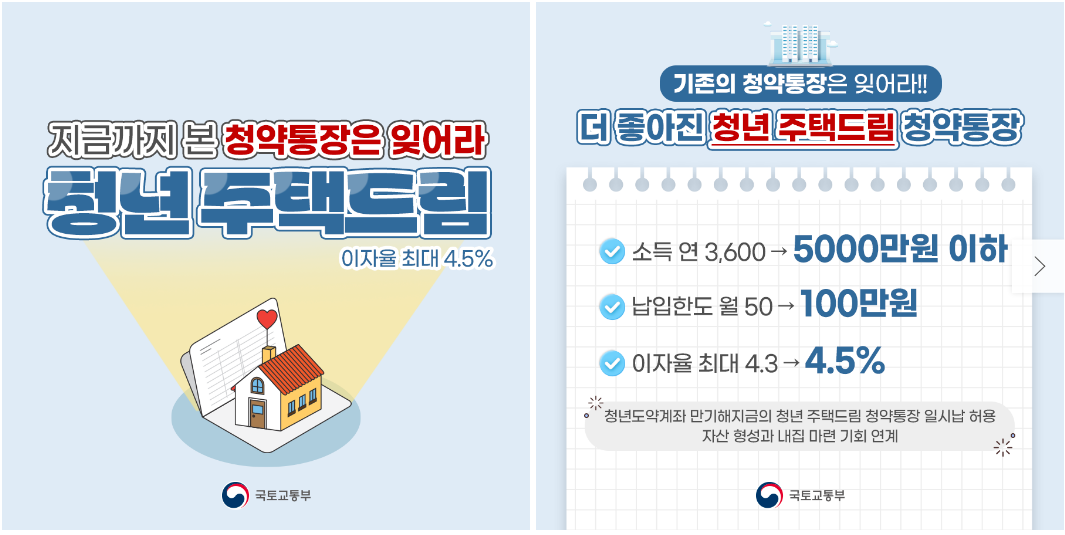  청년 주택드림 청약 통장 질의응답